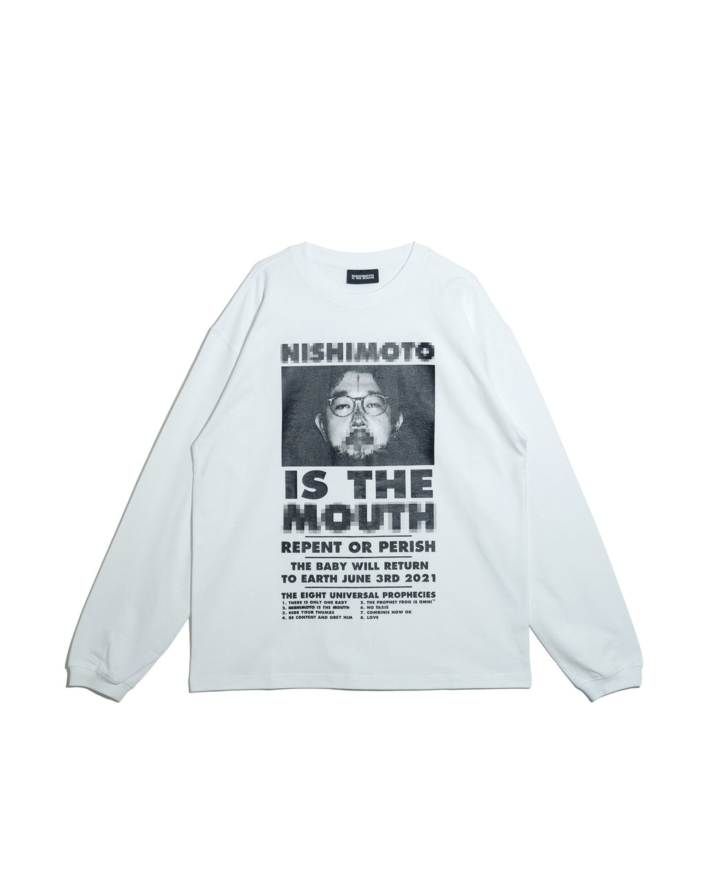 NISHIMOTO IS THE MOUTH  L/S TEE NIM-L12CMZ WHITE
