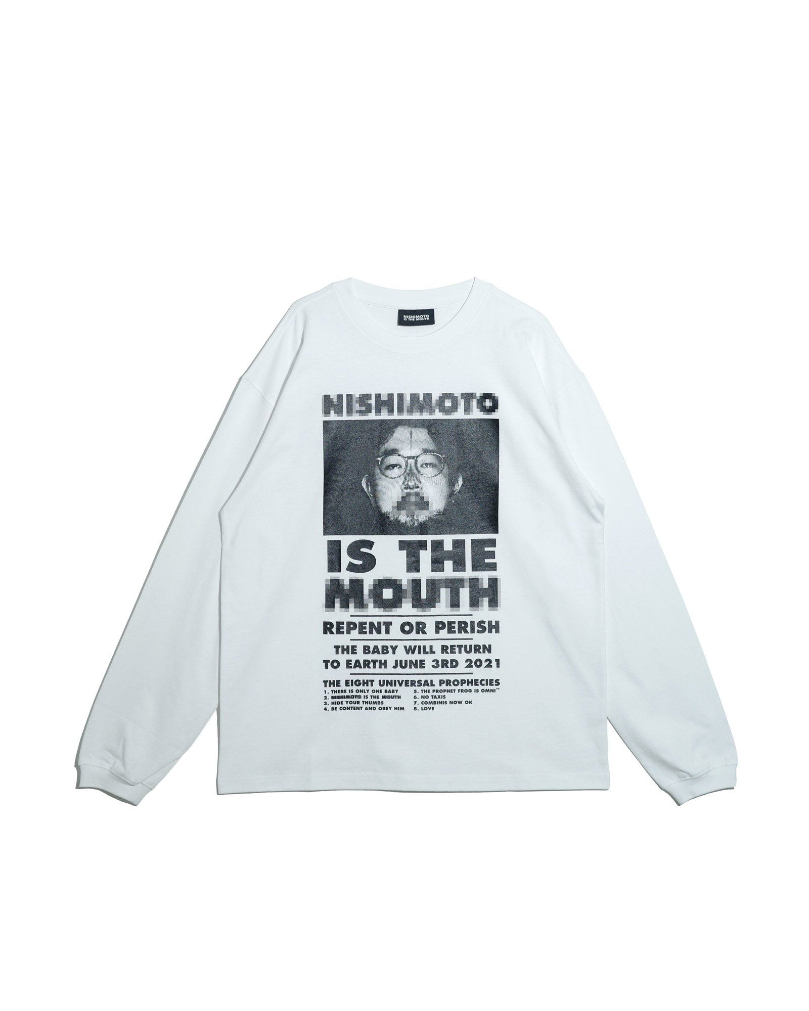 NISHIMOTO IS THE MOUTH  L/S TEE NIM-L12CMZ WHITE