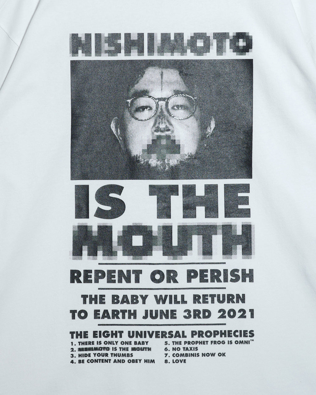 NISHIMOTO IS THE MOUTH  L/S TEE NIM-L12CMZ WHITE