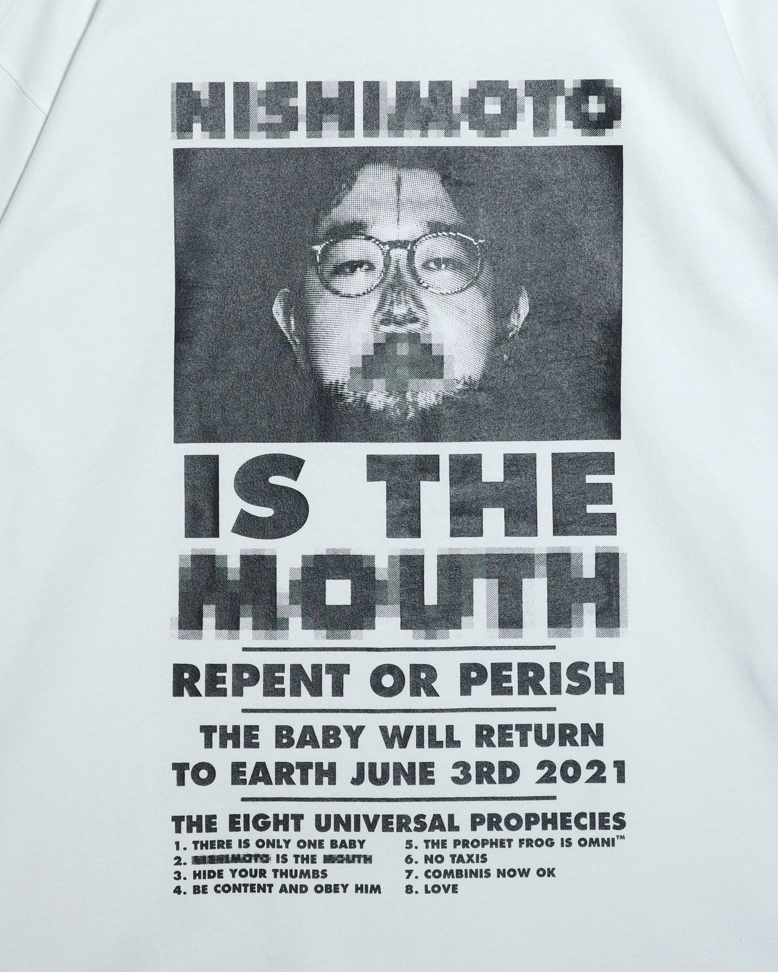 NISHIMOTO IS THE MOUTH  L/S TEE NIM-L12CMZ WHITE