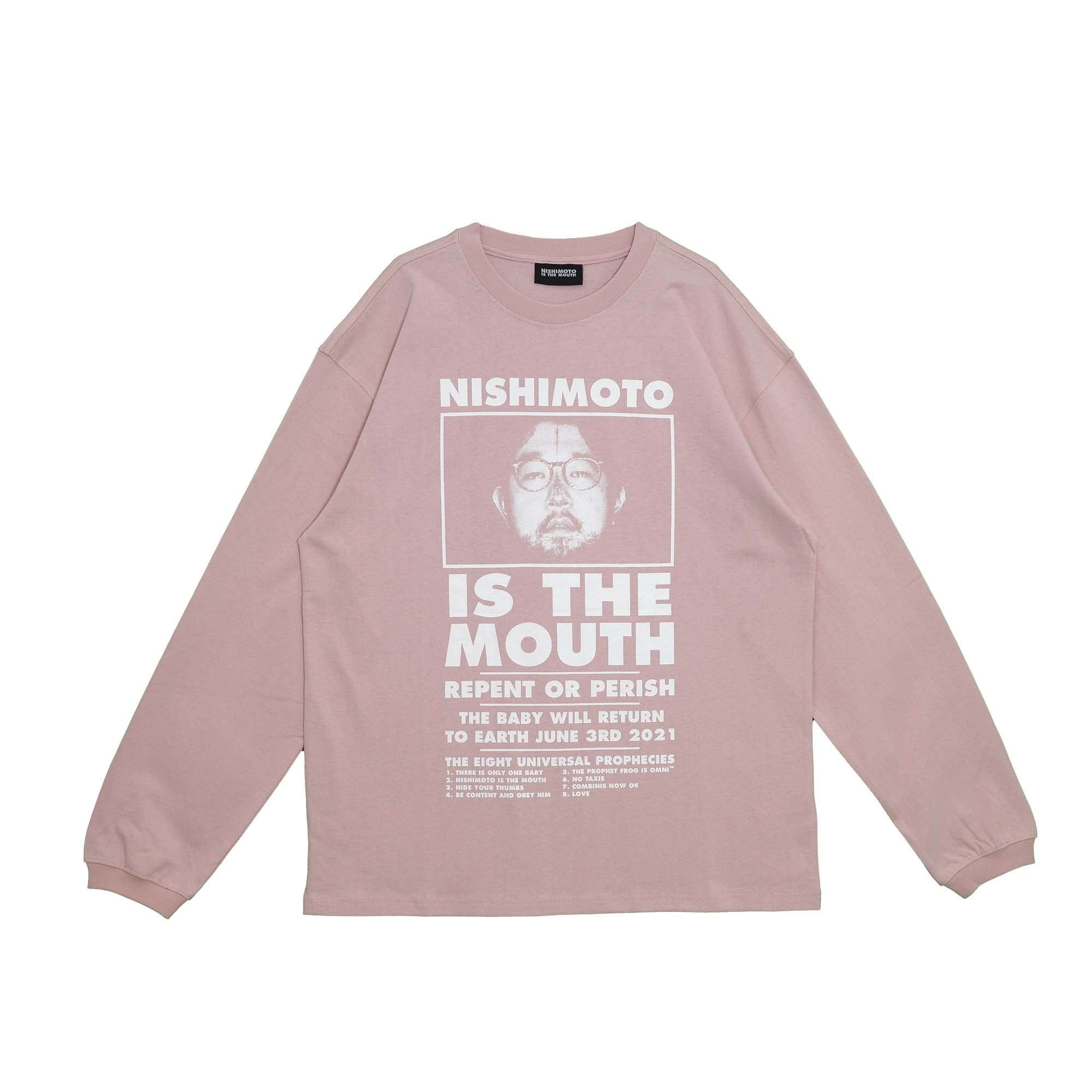 NISHIMOTO IS THE MOUTH L/S TEE NIM-L12CM SMOKE PINK