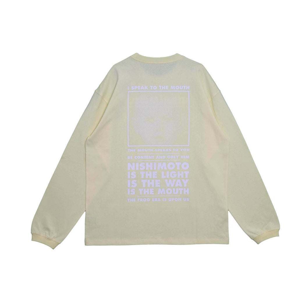 NISHIMOTO IS THE MOUTH L/S TEE NIM-L12CM LIGHT YELLOW