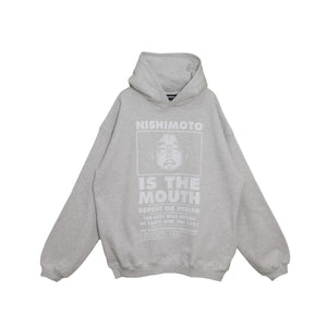 NISHIMOTO IS THE MOUTH SWEAT HOODIE NIM-L13CM LIGHT HEATHER GREY