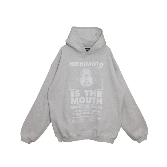 NISHIMOTO IS THE MOUTH SWEAT HOODIE NIM-L13CM LIGHT HEATHER GRAY