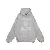 NISHIMOTO IS THE MOUTH SWEAT HOODIE NIM-L13CM LIGHT HEATHER GREY