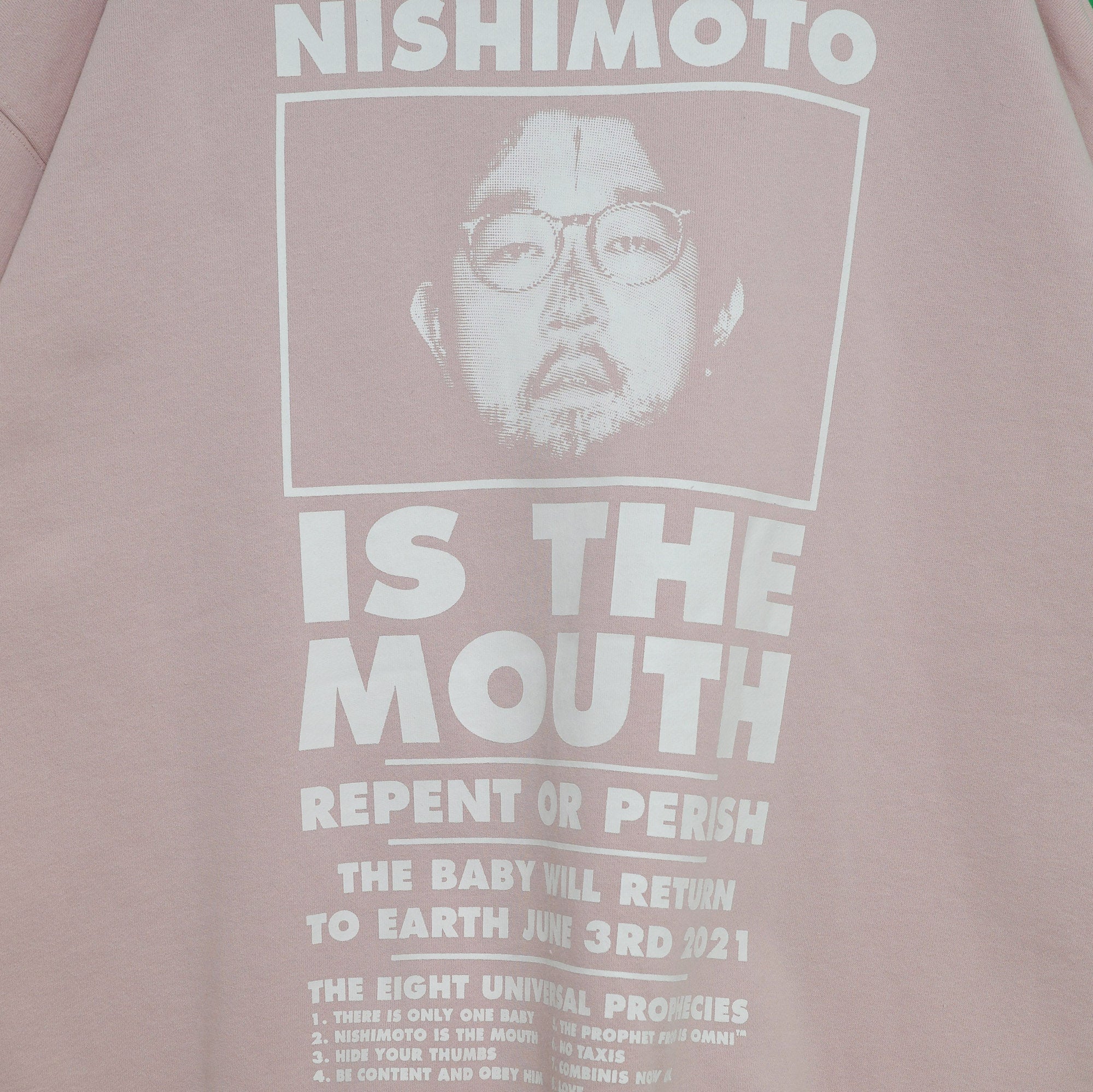 NISHIMOTO IS THE MOUTH SWEAT HOODIE NIM-L13CM SMOKE PINK