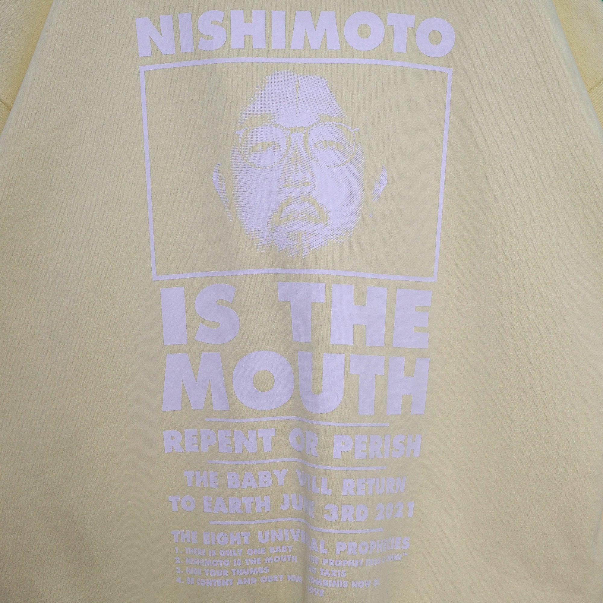 NISHIMOTO IS THE MOUTH SWEAT HOODIE NIM-L13CM LIGHT YELLOW