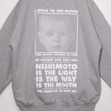 [Scheduled for delivery in mid-August] NISHIMOTO IS THE MOUTH CLASSIC SWEAT SHIRTS NIM-L14CN GREY