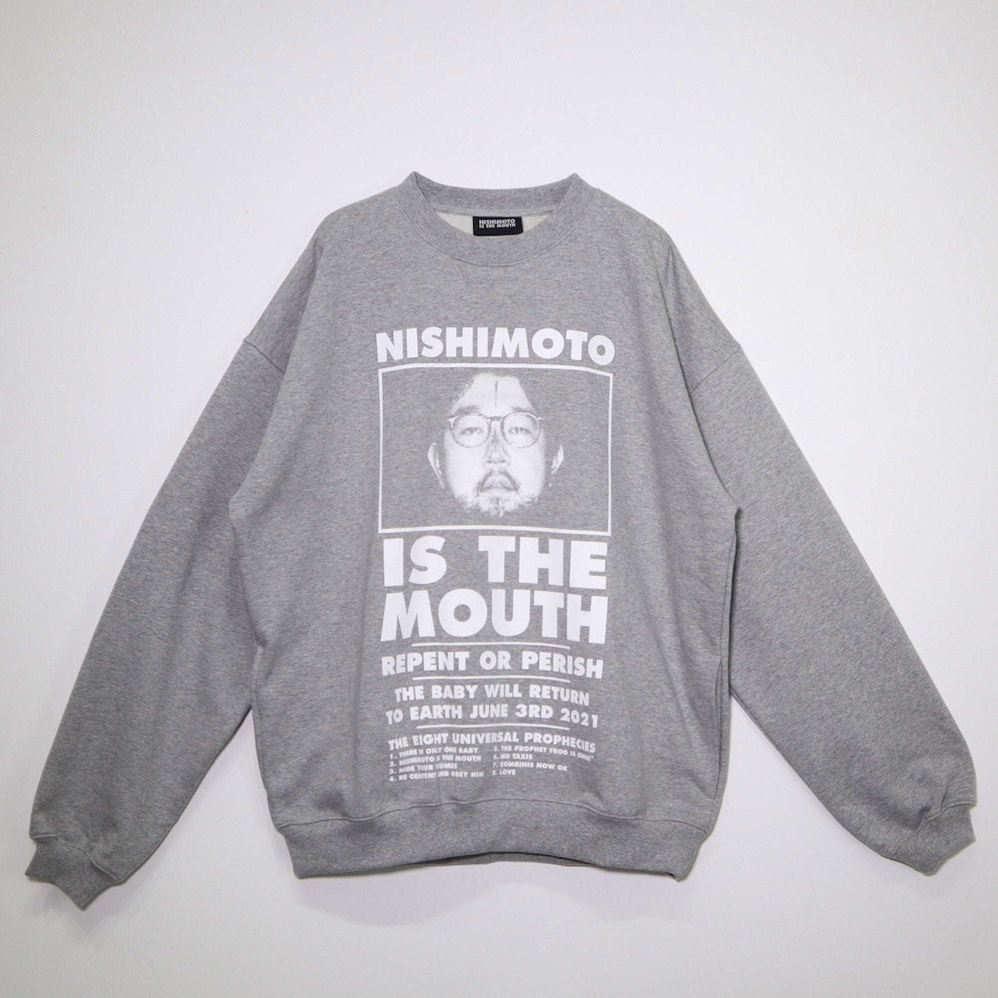 NISHIMOTO IS THE MOUTH NEW CLASSIC SWEAT SHIRTS NIM-L14CN GREY