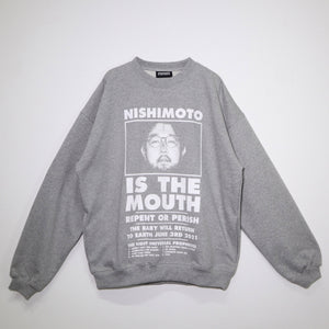 [Scheduled for delivery in mid-August] NISHIMOTO IS THE MOUTH CLASSIC SWEAT SHIRTS NIM-L14CN GREY