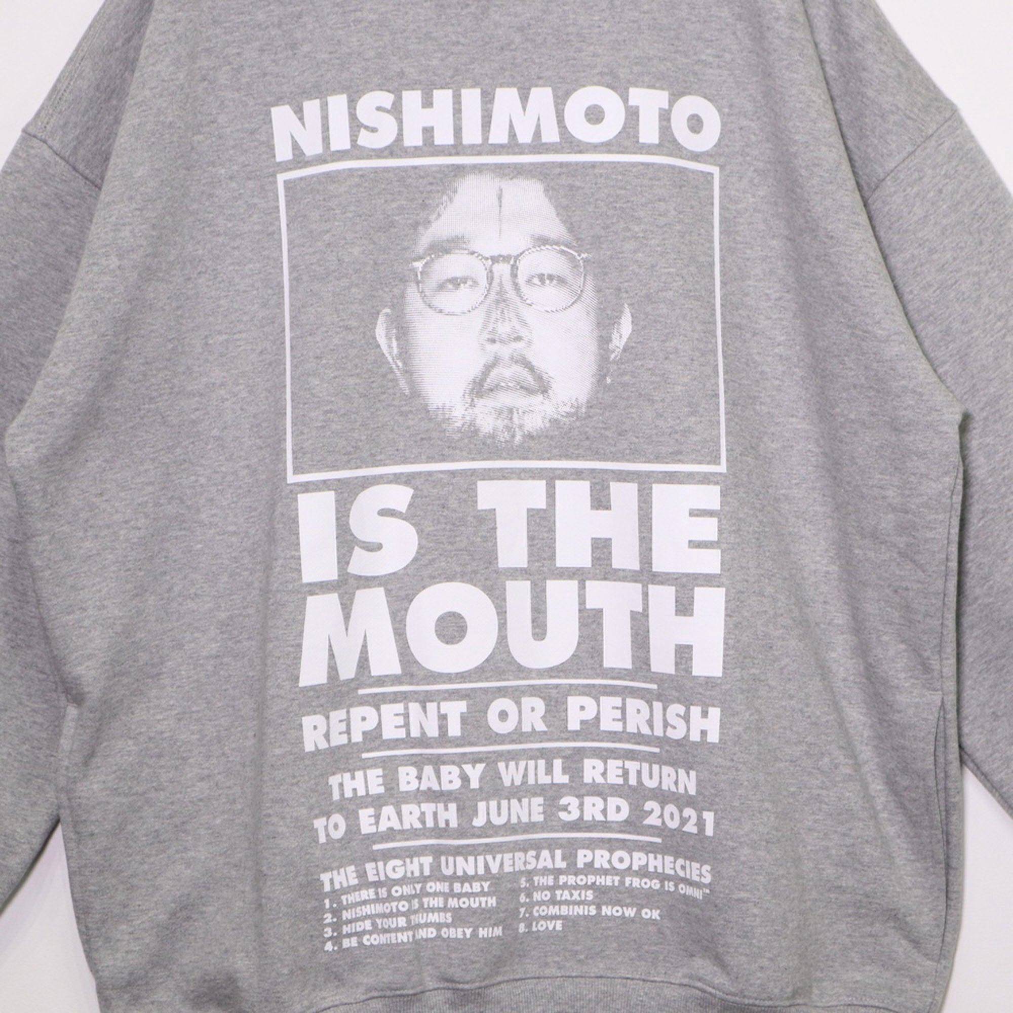 NISHIMOTO IS THE MOUTH NEW CLASSIC SWEAT SHIRTS NIM-L14CN GREY
