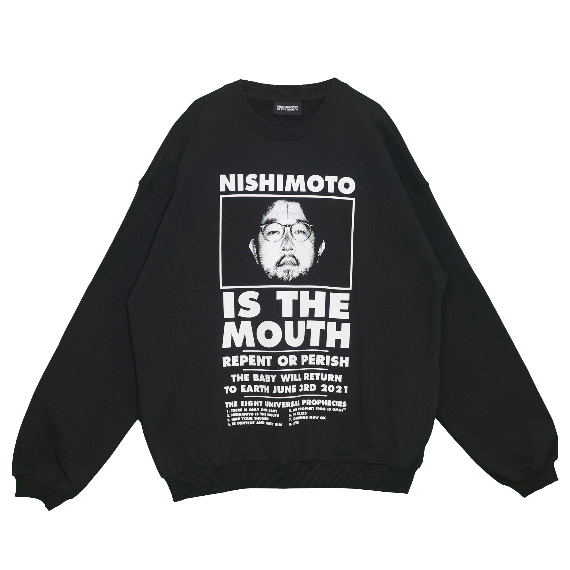 NISHIMOTO IS THE MOUTH SWEATSHIRT NIM-L14CM BLACK
