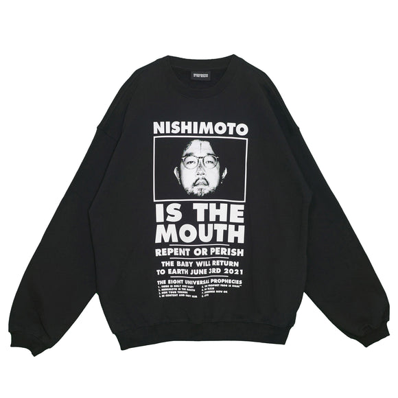 NISHIMOTO IS THE MOUTH SWEATSHIRT NIM-L14CM BLACK