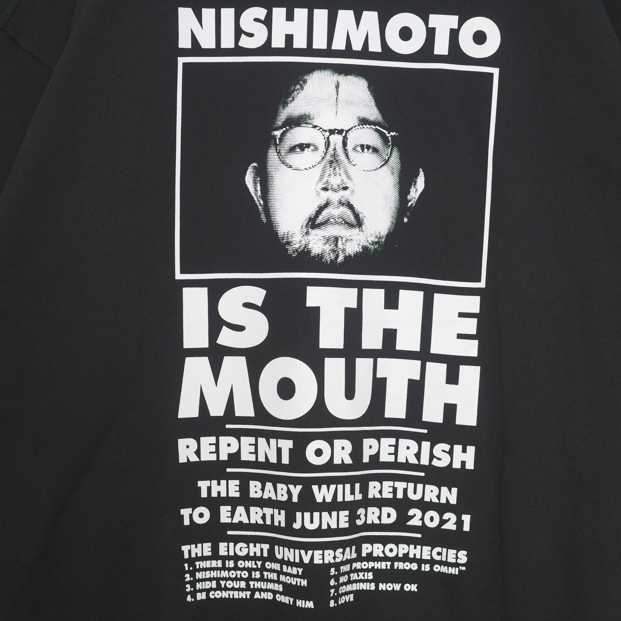 NISHIMOTO IS THE MOUTH SWEATSHIRT NIM-L14CM BLACK