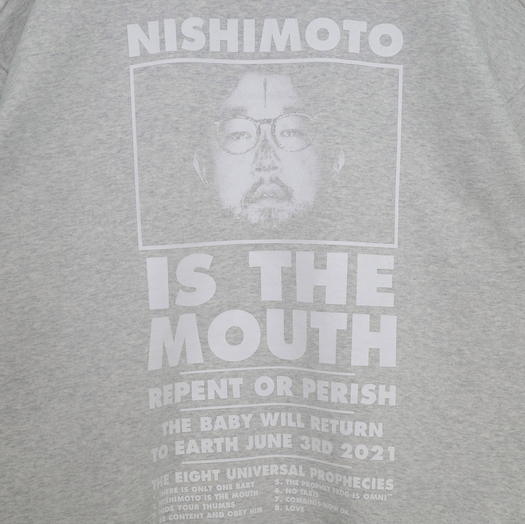 NISHIMOTO IS THE MOUTH SWEATSHIRT NIM-L14CM LIGHT HEATHER GREY