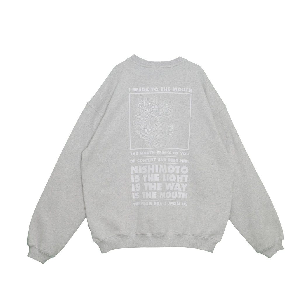 NISHIMOTO IS THE MOUTH SWEATSHIRT NIM-L14CM LIGHT HEATHER GREY