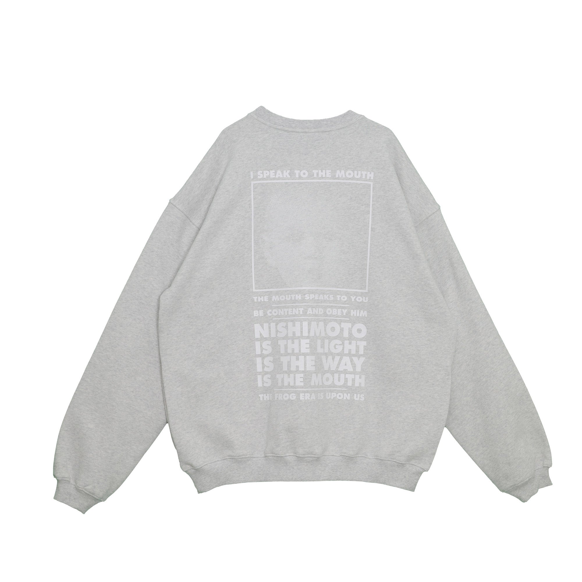 NISHIMOTO IS THE MOUTH SWEATSHIRT NIM-L14CM LIGHT HEATHER GREY