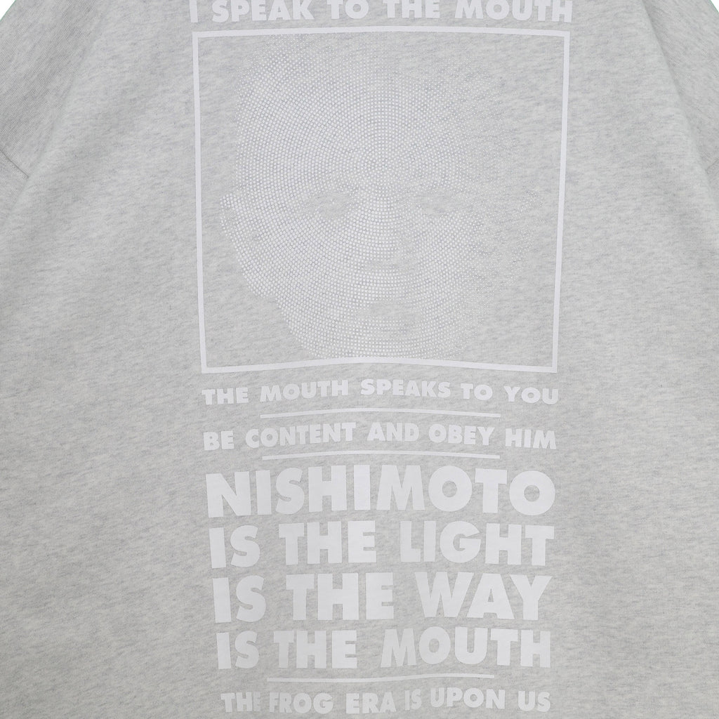 NISHIMOTO IS THE MOUTH SWEATSHIRT NIM-L14CM LIGHT HEATHER GREY