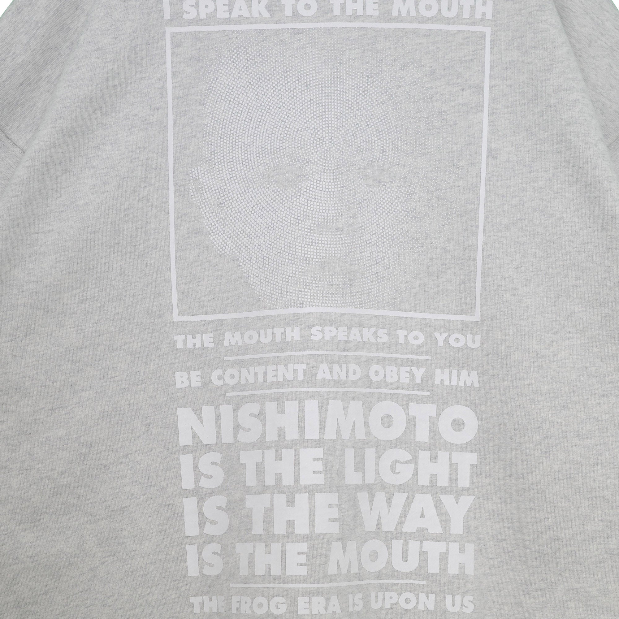 NISHIMOTO IS THE MOUTH SWEATSHIRT NIM-L14CM LIGHT HEATHER GREY