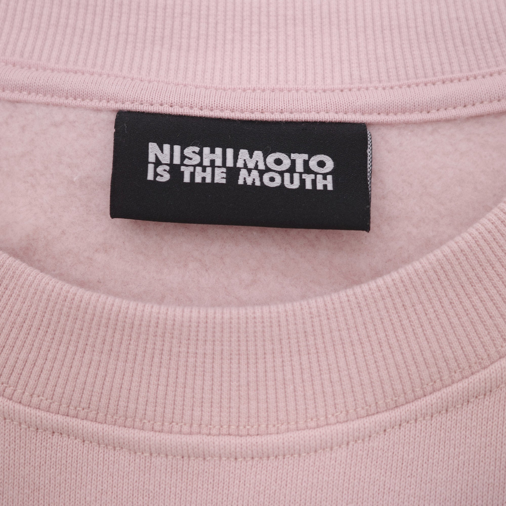 NISHIMOTO IS THE MOUTH SWEATSHIRT NIM-L14CM SMOKE PINK