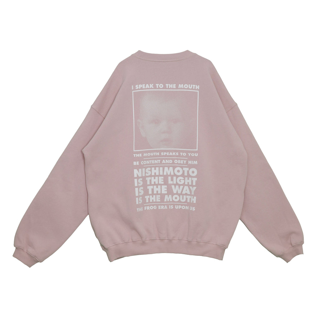 NISHIMOTO IS THE MOUTH SWEATSHIRT NIM-L14CM SMOKE PINK