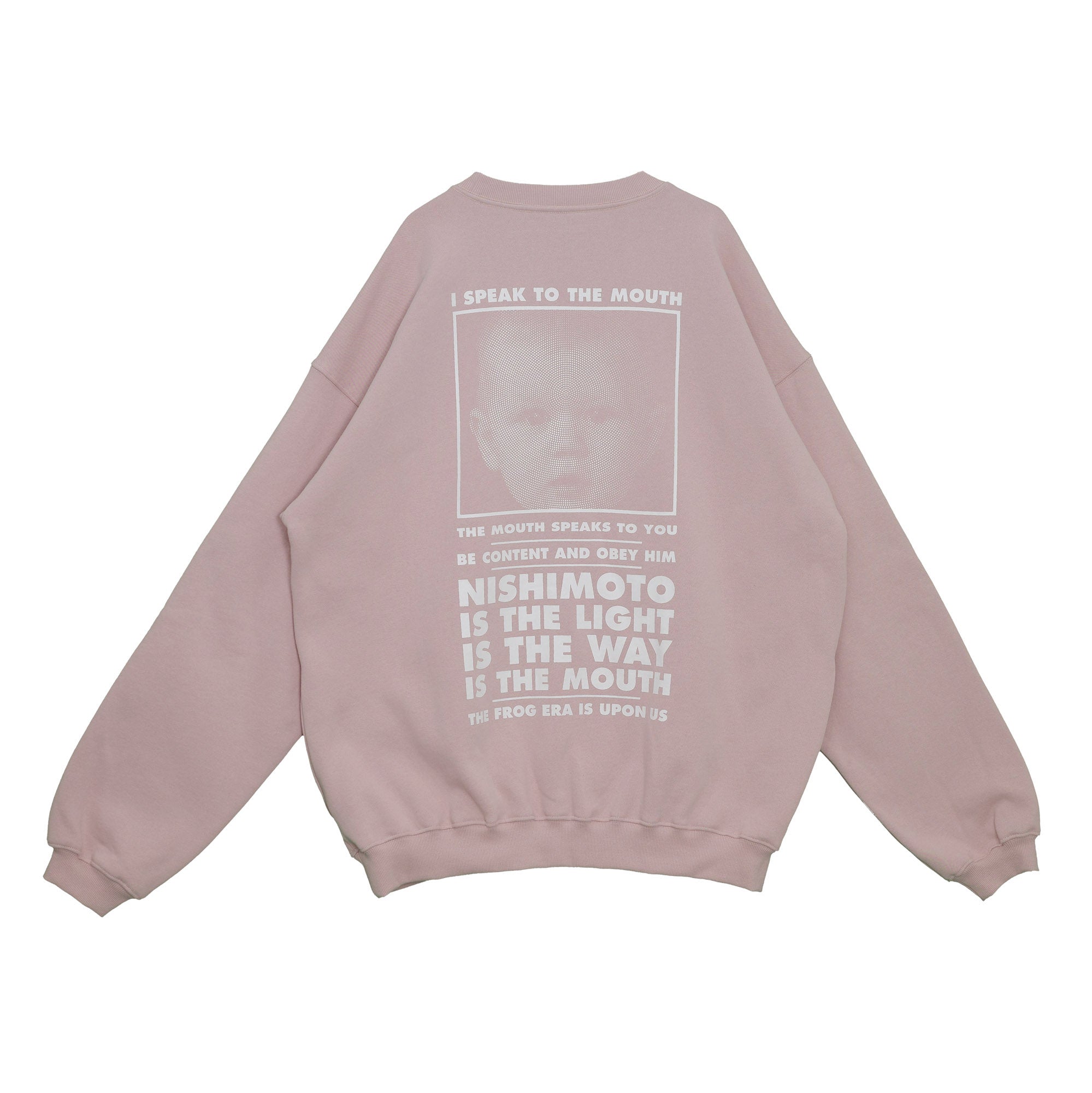 NISHIMOTO IS THE MOUTH SWEATSHIRT NIM-L14CM SMOKE PINK