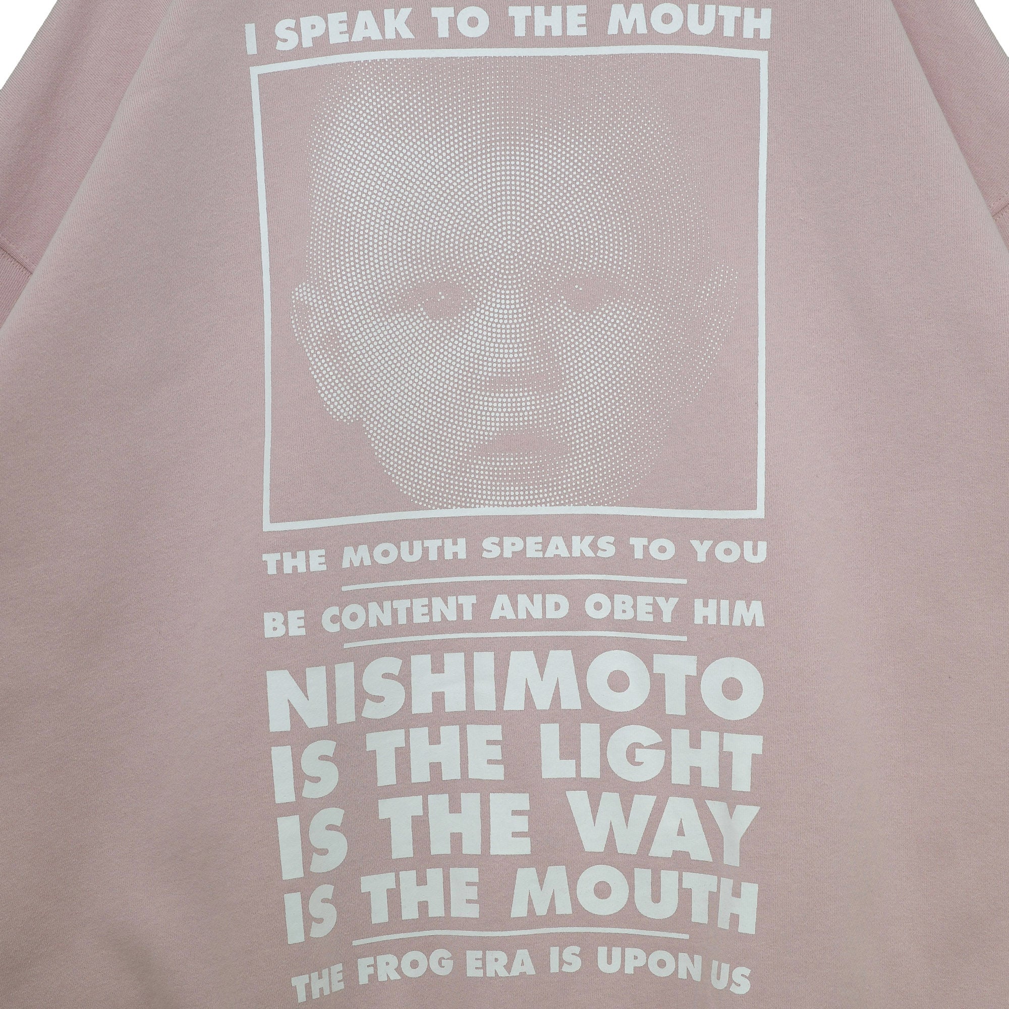 NISHIMOTO IS THE MOUTH SWEATSHIRT NIM-L14CM SMOKE PINK