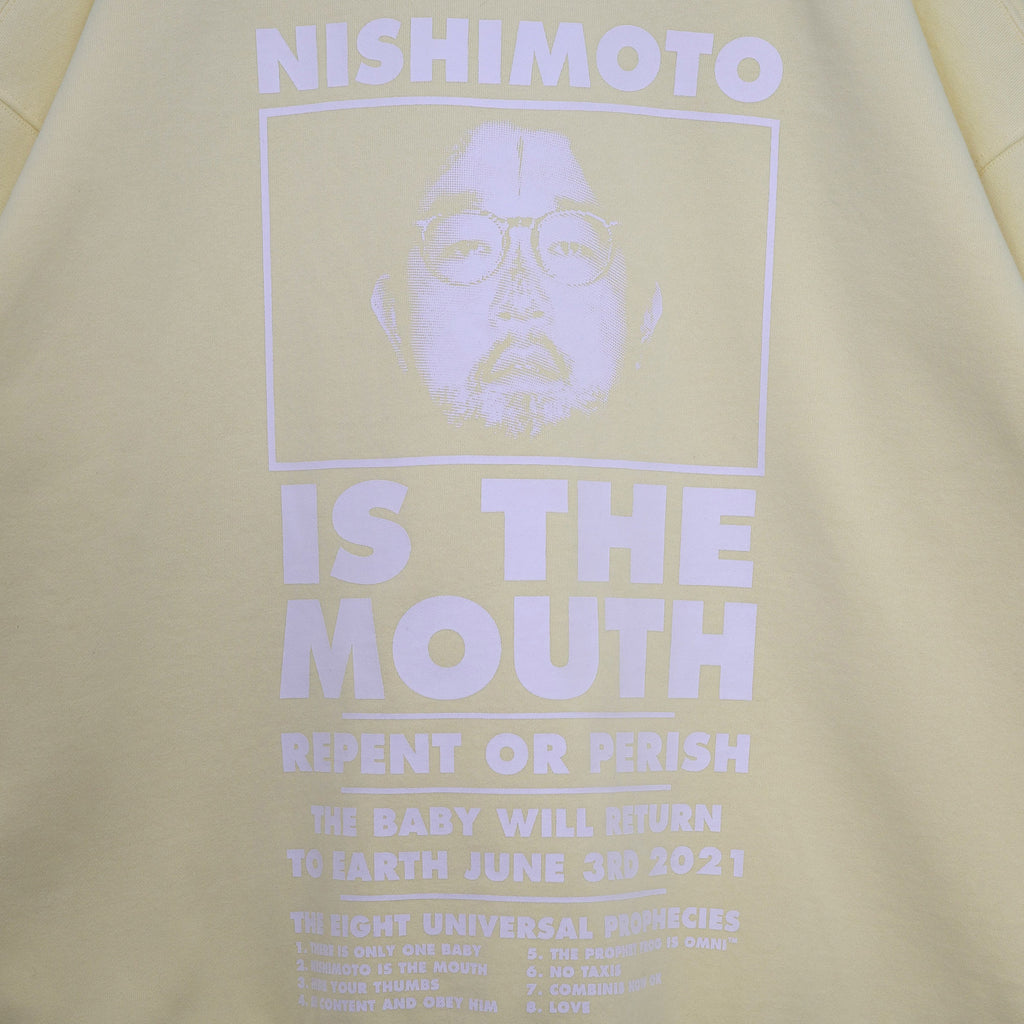 NISHIMOTO IS THE MOUTH SWEATSHIRT NIM-L14CM LIGHT YELLOW