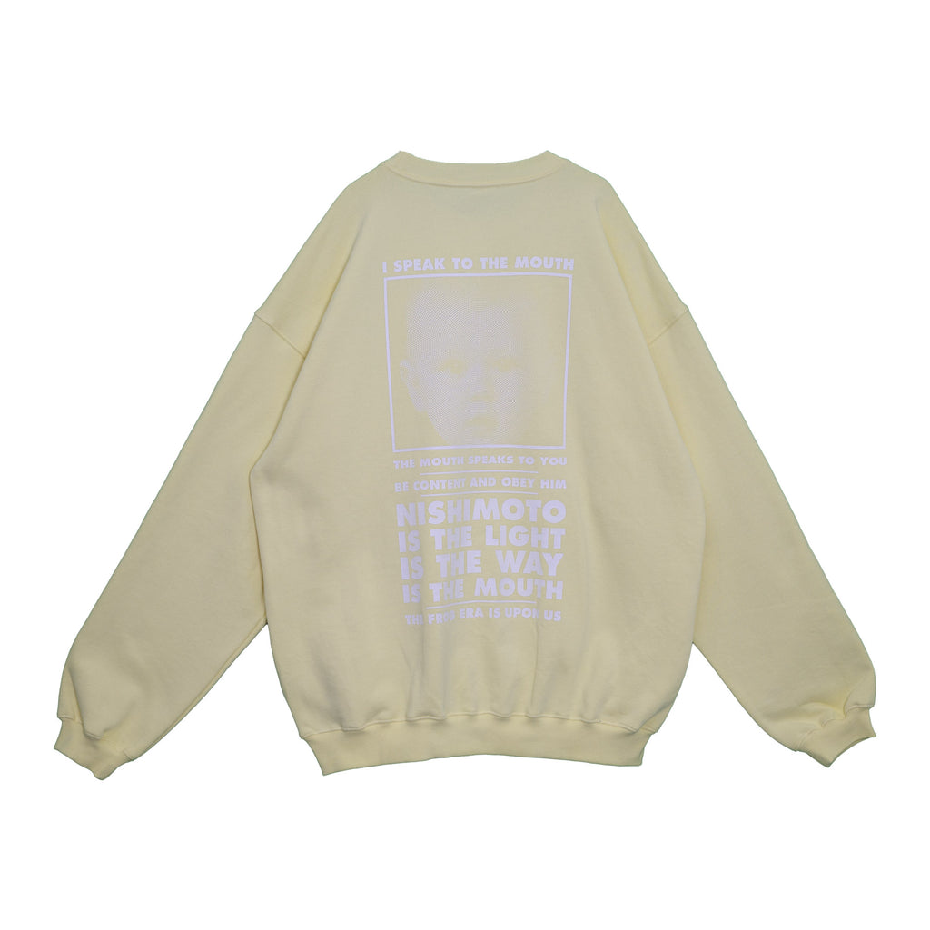 NISHIMOTO IS THE MOUTH SWEATSHIRT NIM-L14CM LIGHT YELLOW