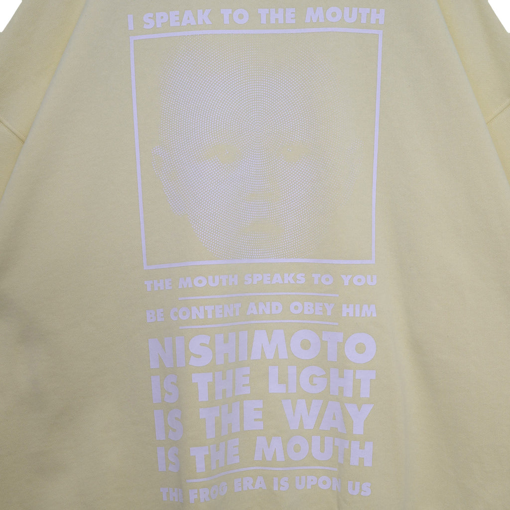 NISHIMOTO IS THE MOUTH SWEATSHIRT NIM-L14CM LIGHT YELLOW