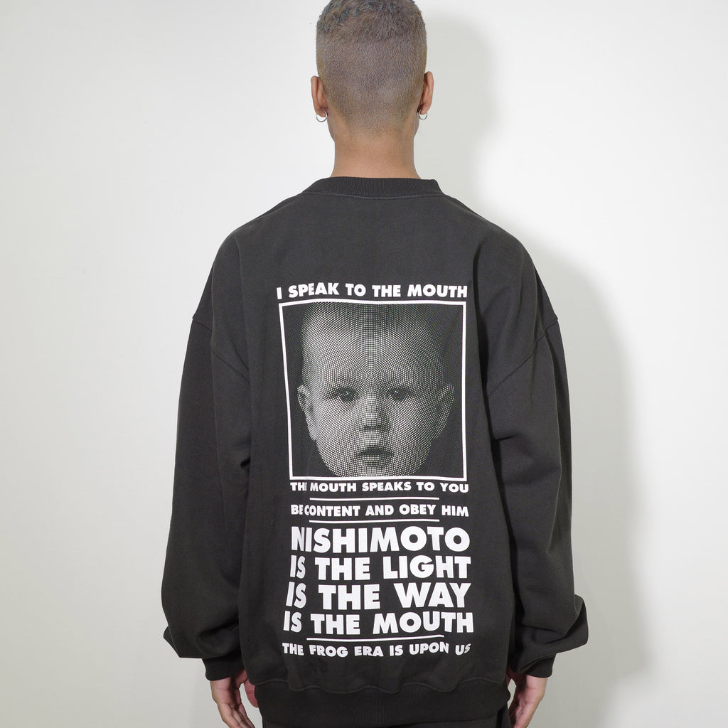 [Scheduled for delivery in mid-August] NISHIMOTO IS THE MOUTH CLASSIC SWEAT SHIRTS NIM-L14CN BLACK