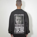 NISHIMOTO IS THE MOUTH NEW CLASSIC SWEAT SHIRTS NIM-L14CN BLACK