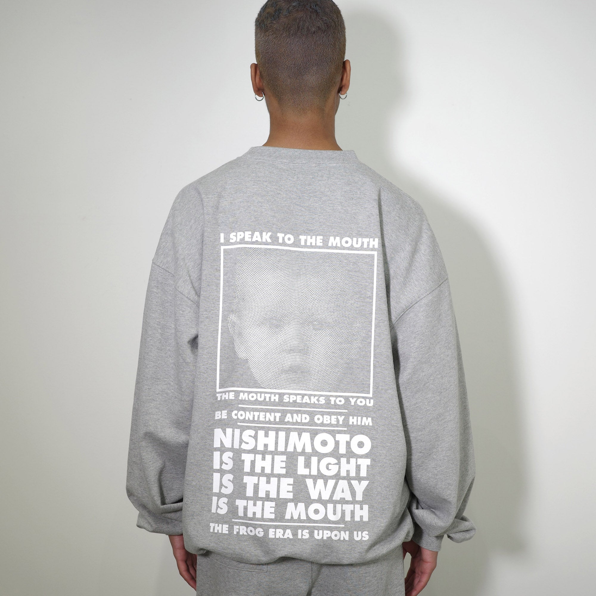 NISHIMOTO IS THE MOUTH NEW CLASSIC SWEAT SHIRTS NIM-L14CN GREY