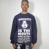 [Scheduled for delivery in mid-August] NISHIMOTO IS THE MOUTH CLASSIC SWEAT SHIRTS NIM-L14CN NAVY