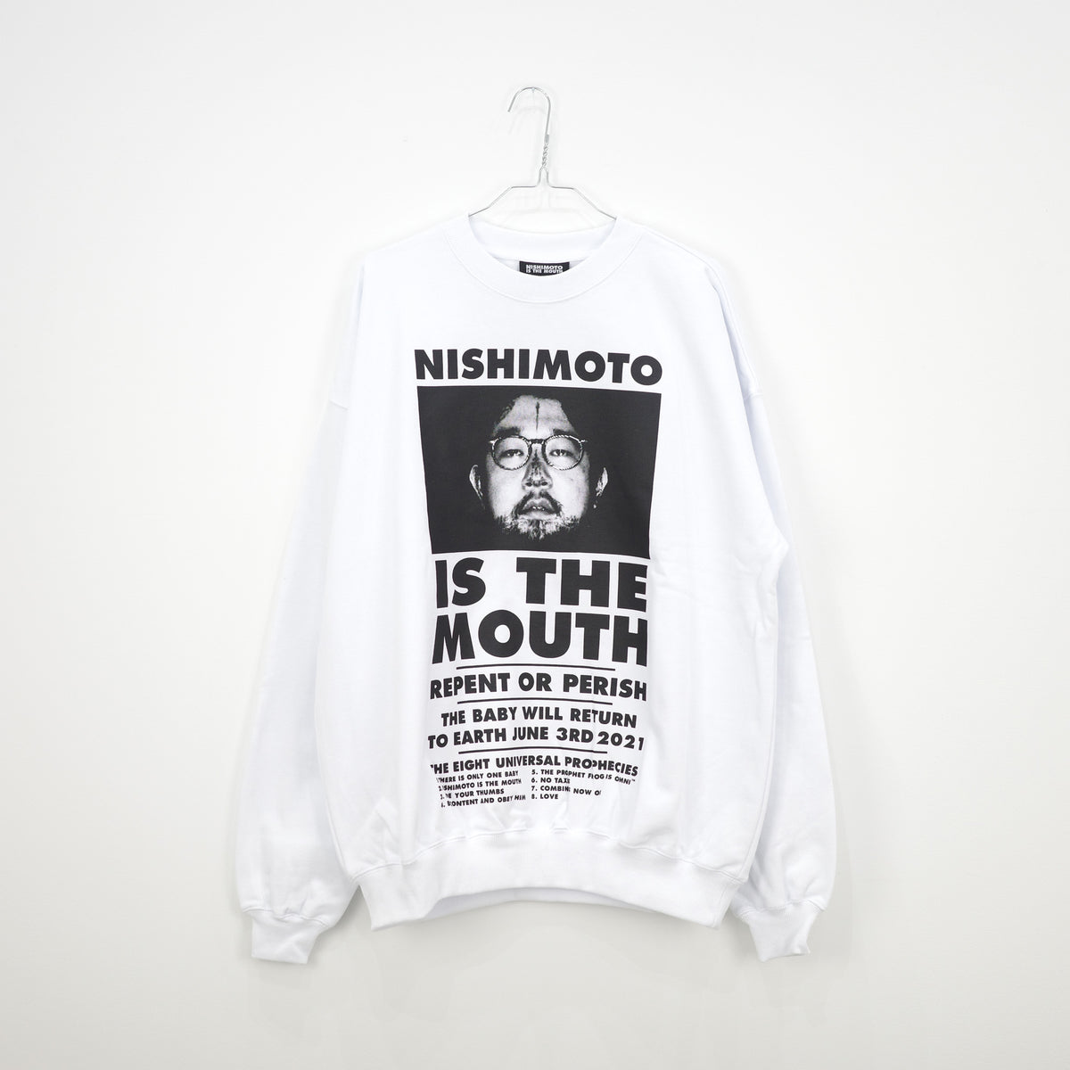 NISHIMOTO IS THE MOUTH CLASSIC SWEAT SHIRTS NIM-L14C WHITE 