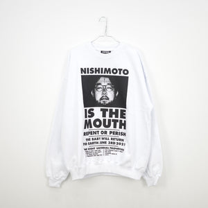 NISHIMOTO IS THE MOUTH CLASSIC SWEAT SHIRTS NIM-L14C WHITE