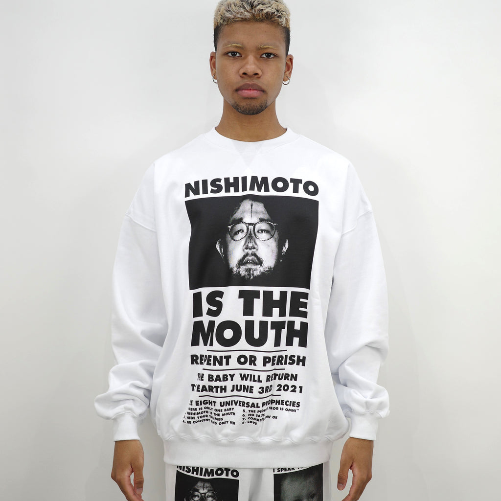 NISHIMOTO IS THE MOUTH CLASSIC SWEAT SHIRTS NIM-L14C WHITE