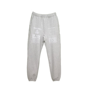 NISHIMOTO IS THE MOUTH SWEAT PANTS NIM-L15CM LIGHT HEATHER GRAY