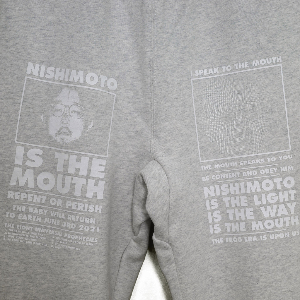 NISHIMOTO IS THE MOUTH SWEAT PANTS NIM-L15CM LIGHT HEATHER GREY