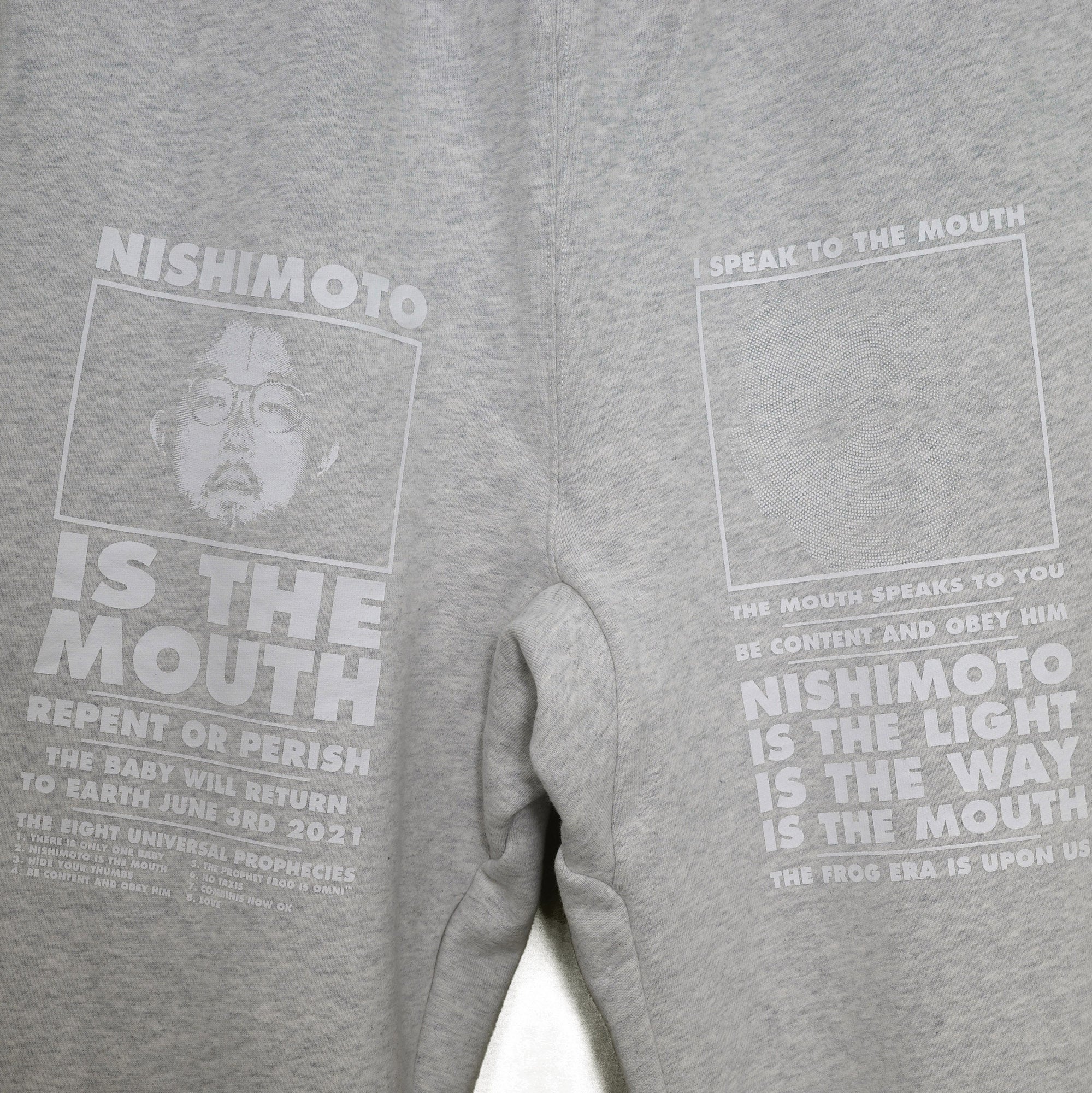 NISHIMOTO IS THE MOUTH SWEAT PANTS NIM-L15CM LIGHT HEATHER GREY