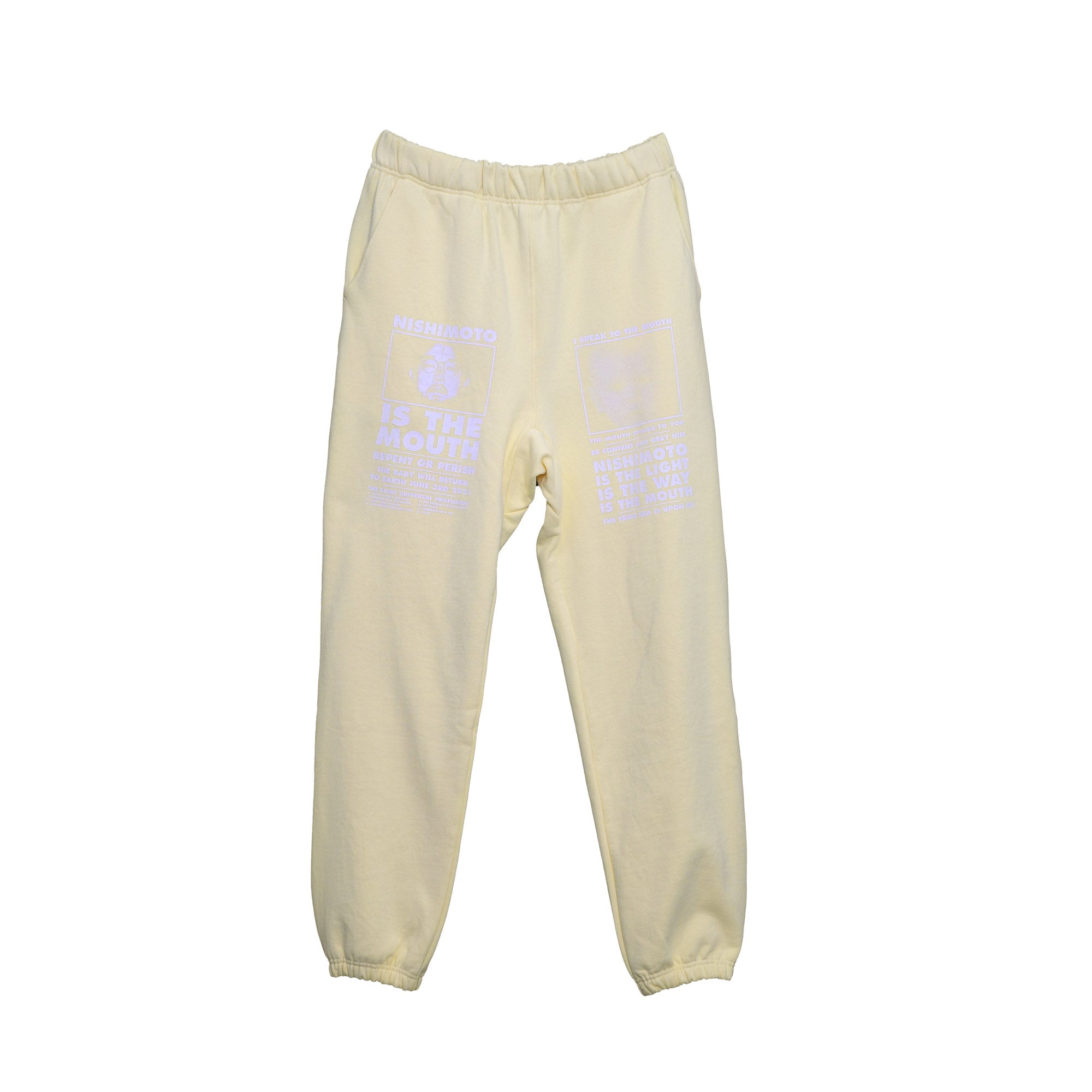 NISHIMOTO IS THE MOUTH SWEAT PANTS NIM-L15CM LIGHT YELLOW