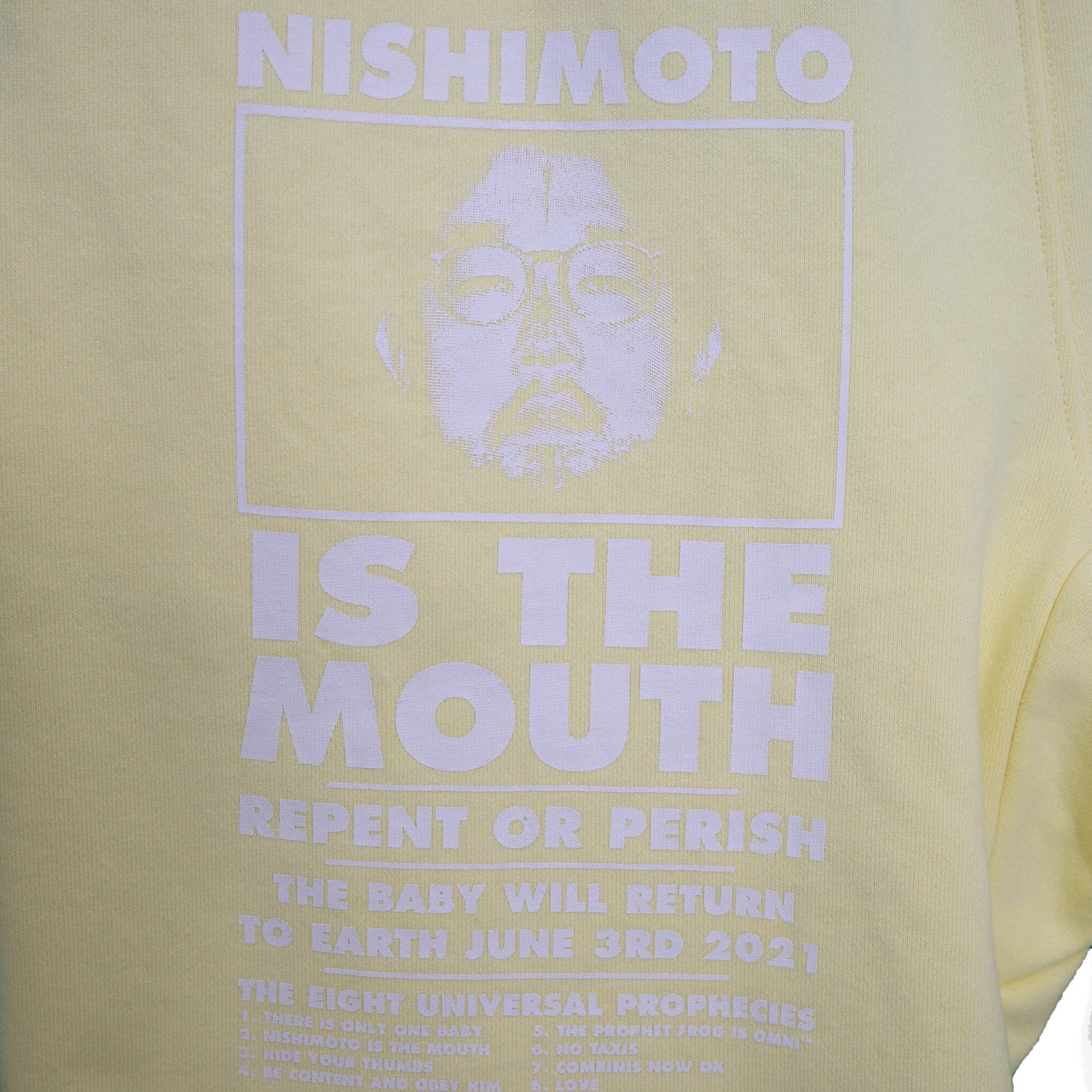 NISHIMOTO IS THE MOUTH SWEAT PANTS NIM-L15CM LIGHT YELLOW