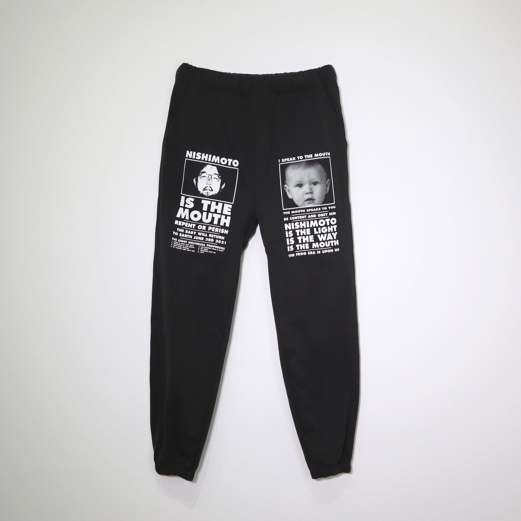 NISHIMOTO IS THE MOUTH NEW CLASSIC SWEAT PANTS NIM-L15CN BLACK