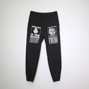 [Scheduled for delivery in mid-August] NISHIMOTO IS THE MOUTH CLASSIC SWEAT PANTS NIM-L15CN BLACK