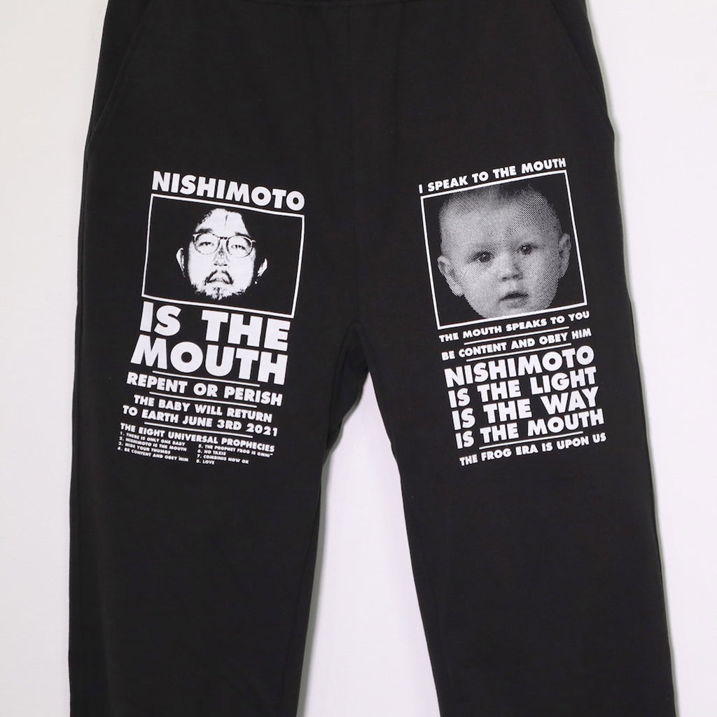 NISHIMOTO IS THE MOUTH NEW CLASSIC SWEAT PANTS NIM-L15CN BLACK