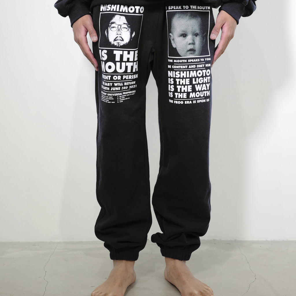 NISHIMOTO IS THE MOUTH NEW CLASSIC SWEAT PANTS NIM-L15CN BLACK