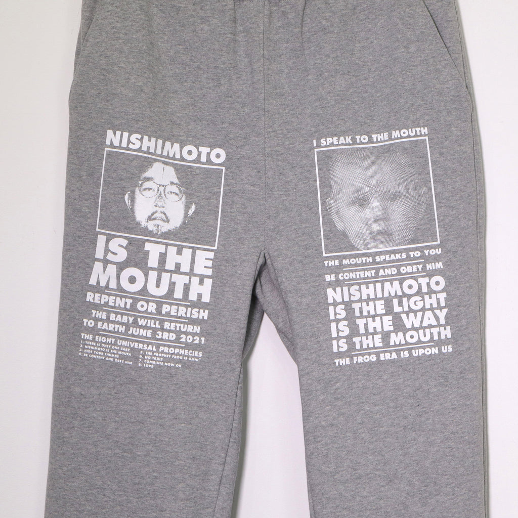 NISHIMOTO IS THE MOUTH NEW CLASSIC SWEAT PANTS NIM-L15CN GREY