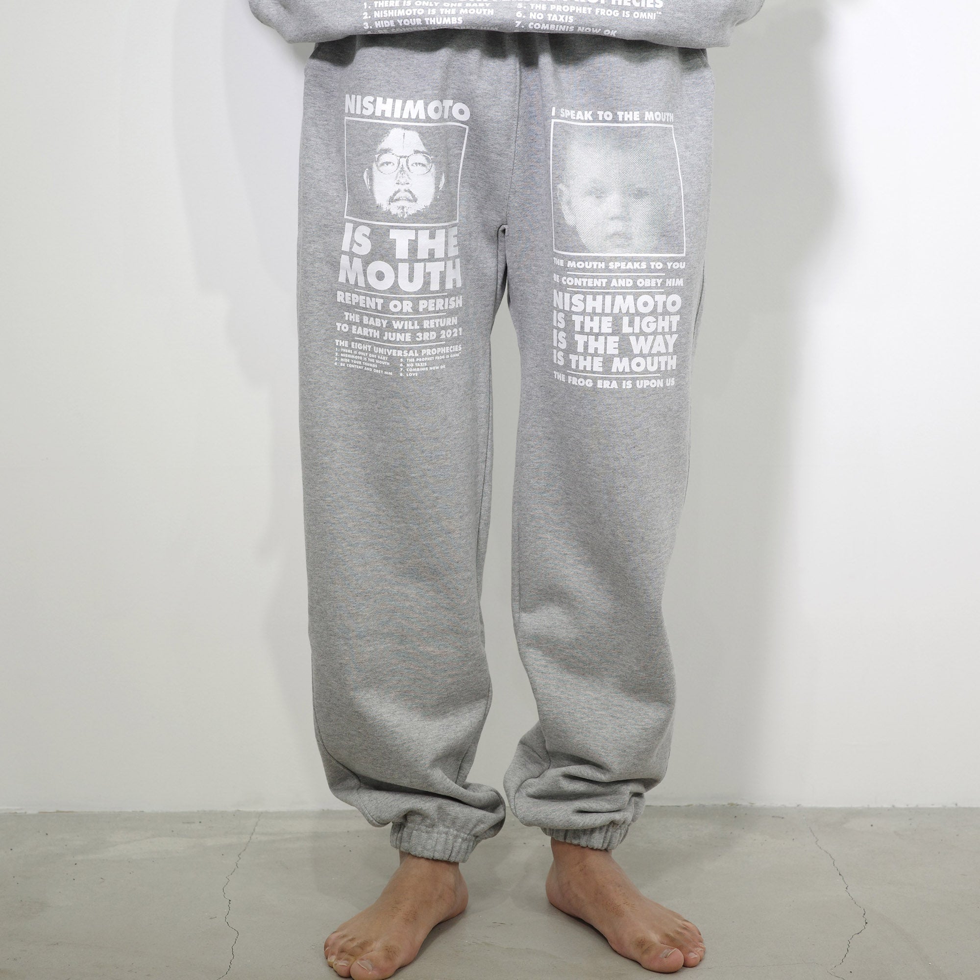 NISHIMOTO IS THE MOUTH NEW CLASSIC SWEAT PANTS NIM-L15CN GREY