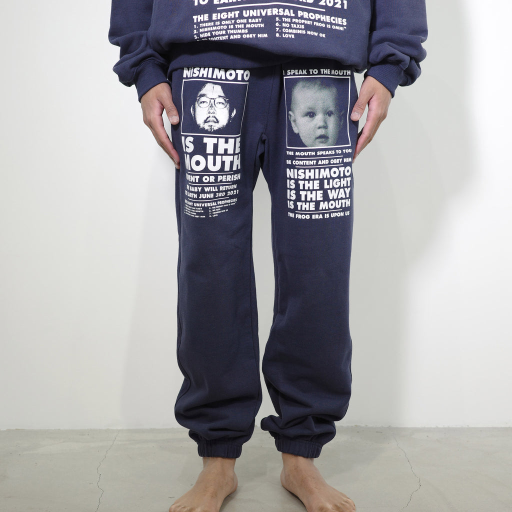 NISHIMOTO IS THE MOUTH NEW CLASSIC SWEAT PANTS NIM-L15CN NAVY