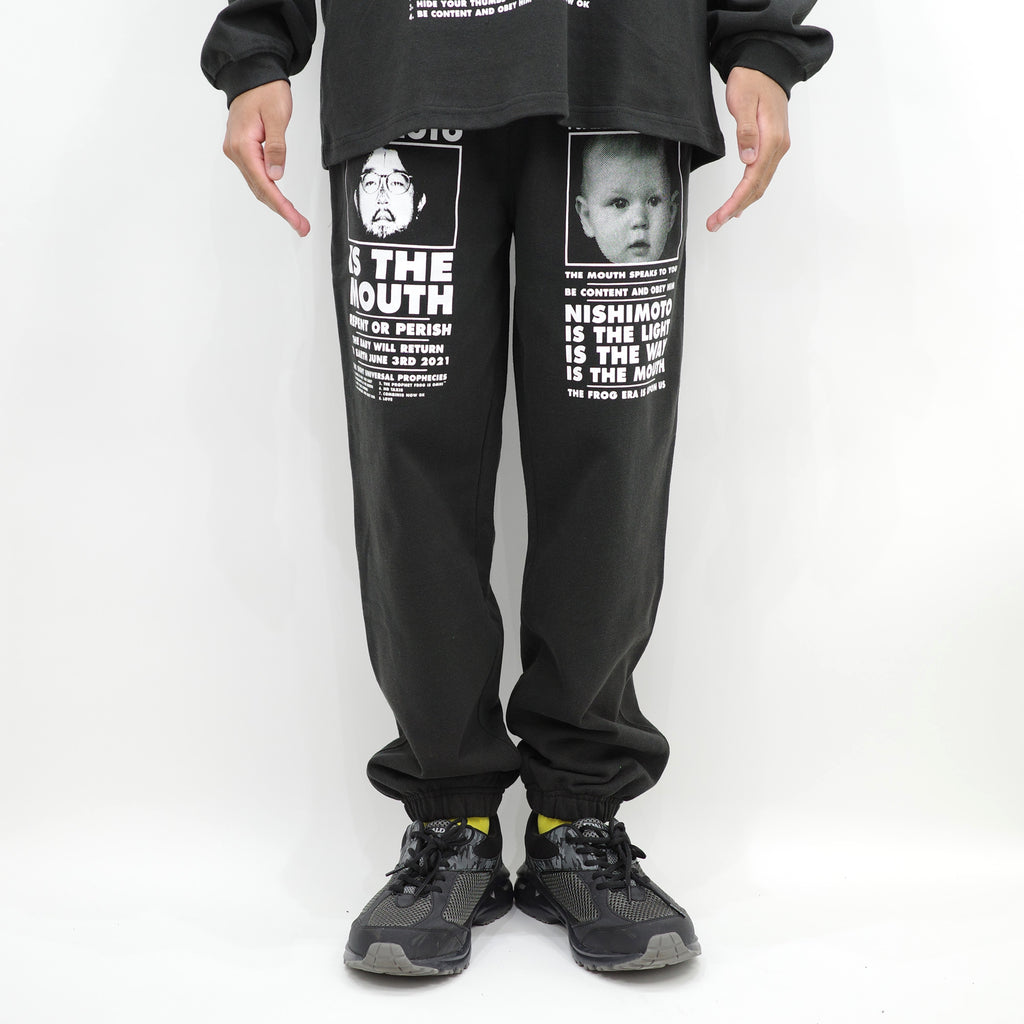 NISHIMOTO IS THE MOUTH CLASSIC SWEAT PANTS NIM-L15C BLACK